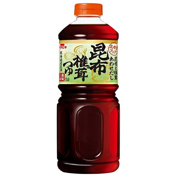 イチビキ あわせだし 昆布椎茸つゆ 1Lペットボトル×8本入×(2ケース)| 送料無料 一般食品 調味料 濃縮2倍 希釈用