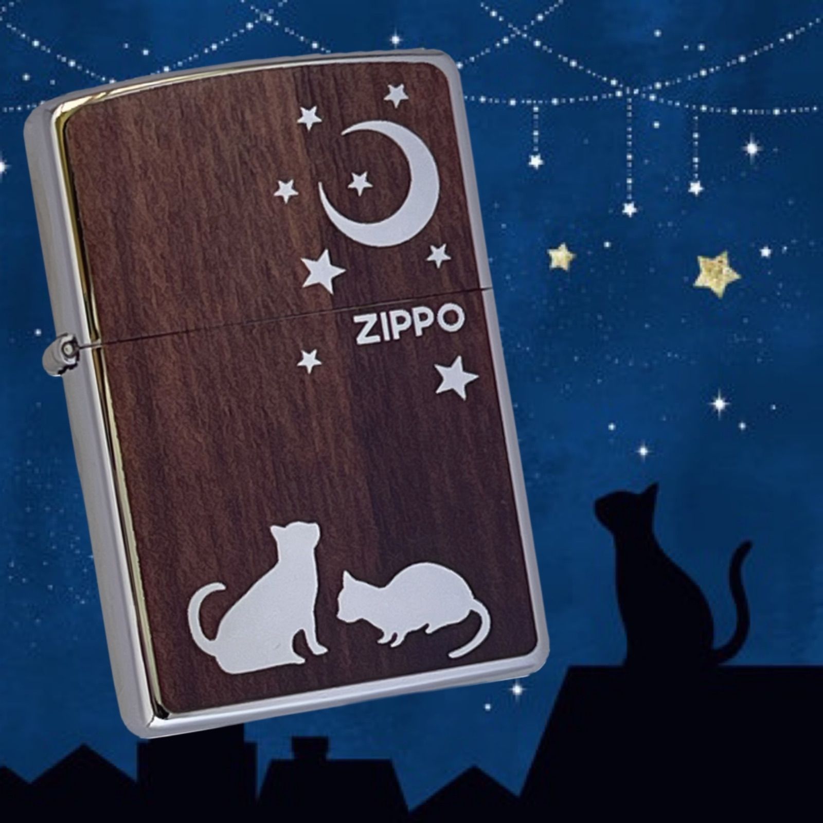 ZIPPO BNI-CAT 猫 月 シンプル-connectedremag.com