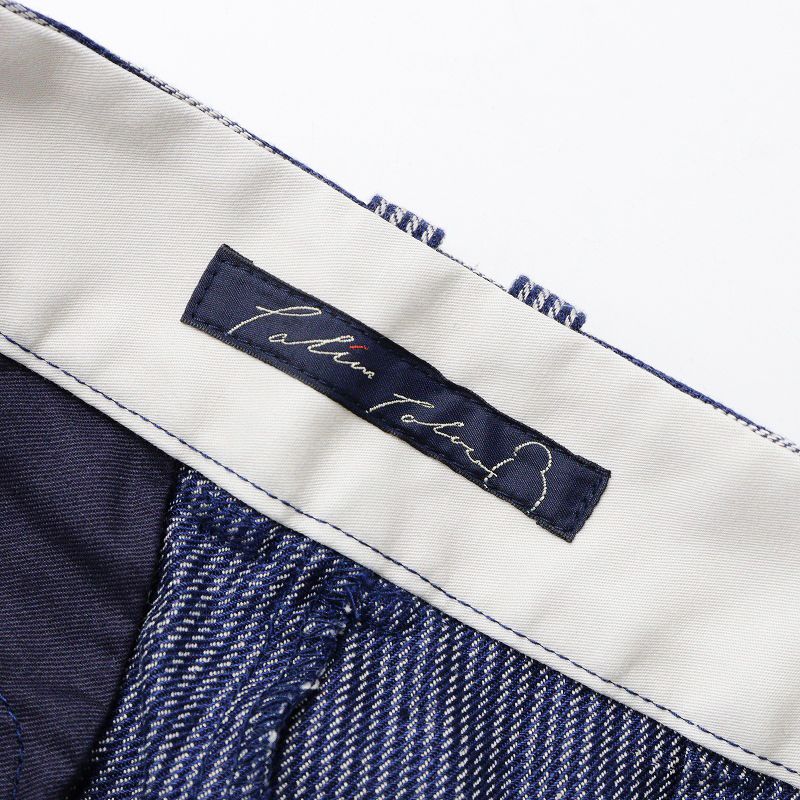 パラスパレス JAPAN LINEN ミニストライプ ツイル テーパード パンツ パラスパレス Pal'las Palace JAPAN LINENミニストライプツイル