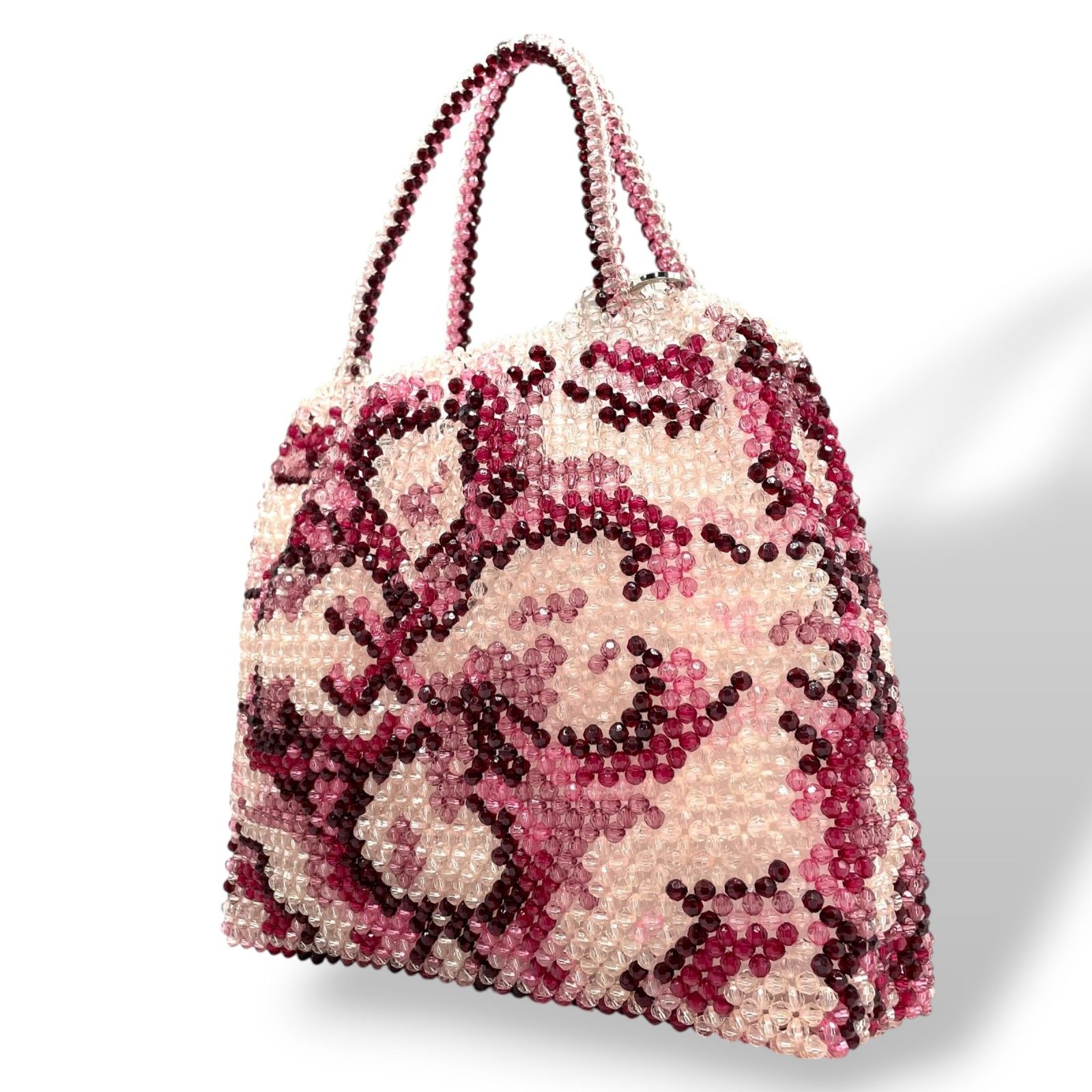 極美品 アンテプリマ ANTEPRIMA ワイヤーバッグ ビーズ ハンドバッグ  