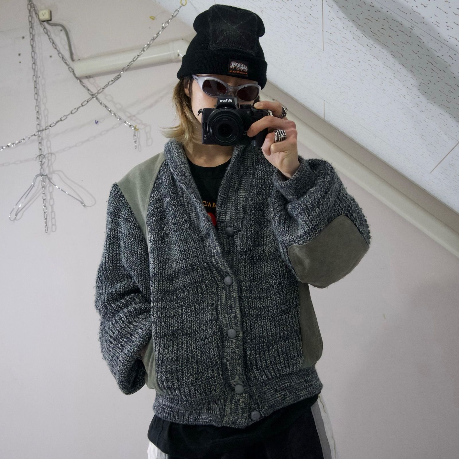 スペシャル】coogi 原色系 立体構造 編込み 3Dニット