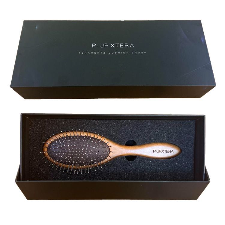 2本セット P-UPエクステラ テラヘルツ クッションブラシ 木製 美容師も