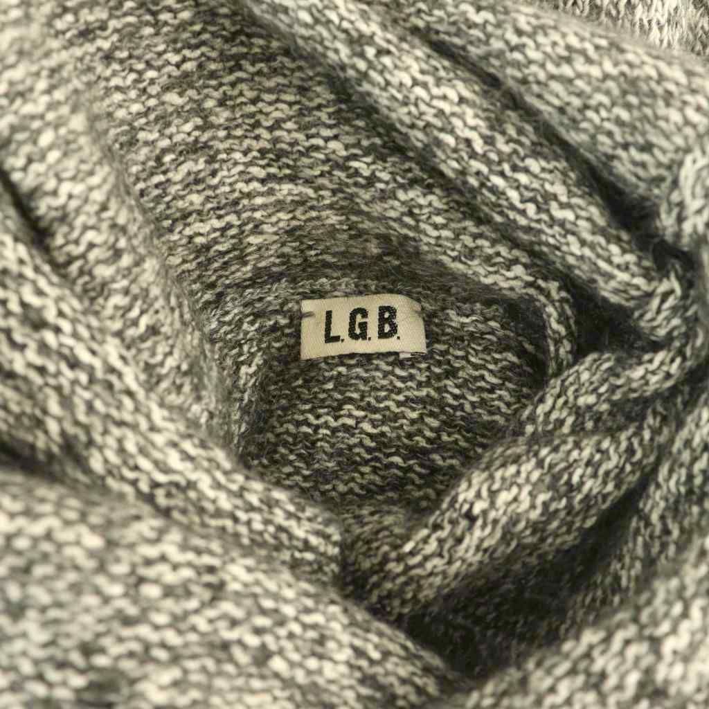  ルグランブルー L.G.B LST DMSE メランジタートルネックニットチュニック 長袖 シルク混 0 ブラック ホワイト ES OS 長袖 チュニック