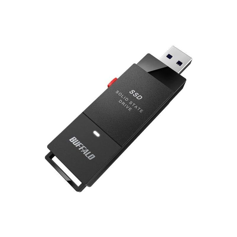 バッファロー SSD-PUT500U3-BKA TV対応 PC向USB3.2 Gen1 スティック型外付SSD 1