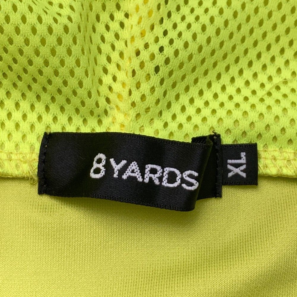8YARDS ゴルフパーカー イエロー XL サイズ：XL 8YARDS ハチヤーズ 半袖 スウェットパーカー