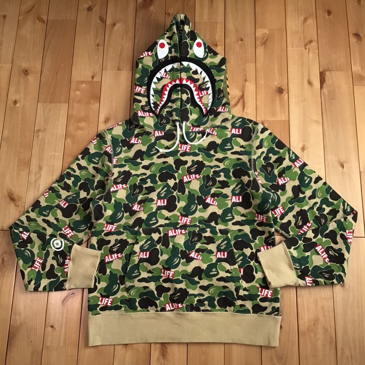 ALIFE × BAPE ABC camo シャークパーカー a bathing ape shark ベイプ