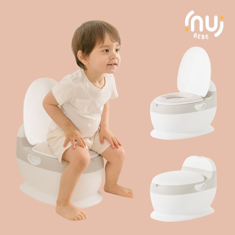 InuiBEB 幼児用 おまる タマゴ型 水流音トイレ トイレトレーニング おむつ卒業 洋式 補助便座