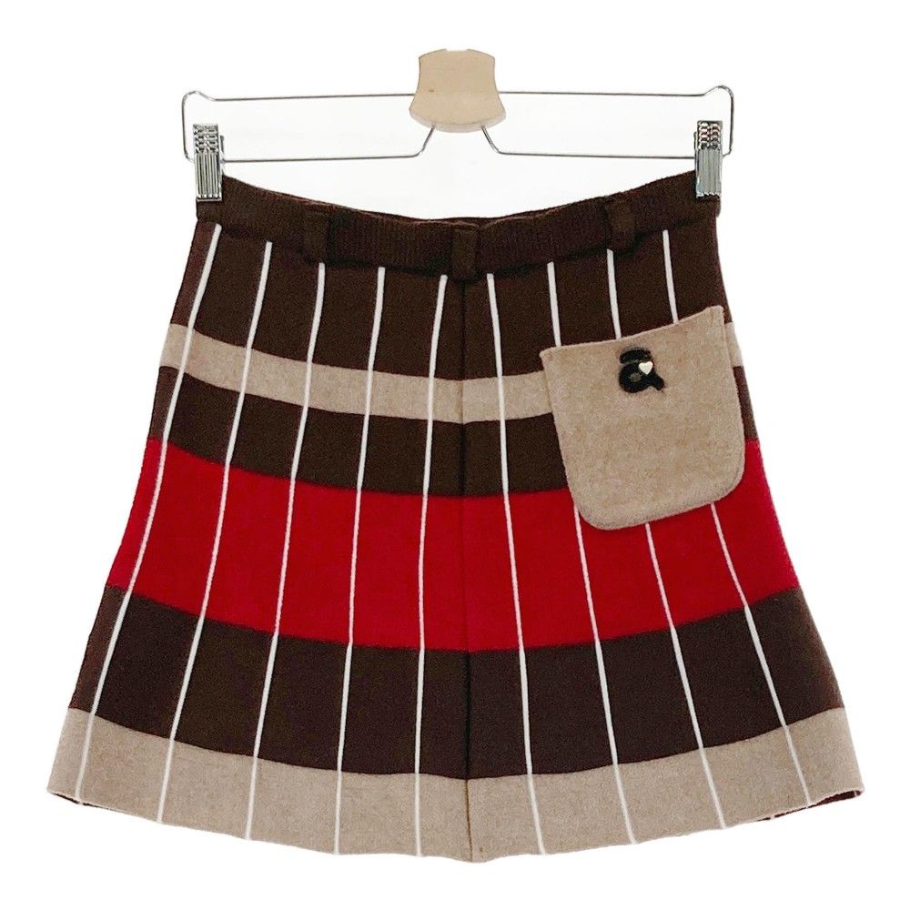 サイズ：36 ARCHIVIO アルチビオ ニットスカート ブラウン系