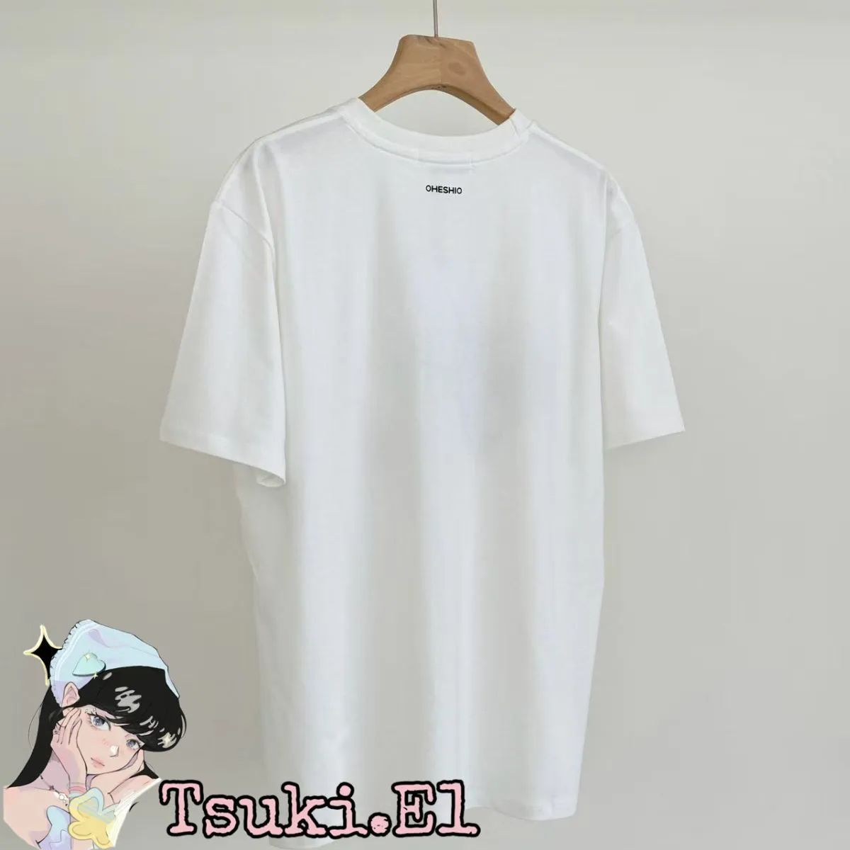 【OHESHIO】APPLE DOT OVERFIT T-SHIRT オーバーフィットTシャツ 新品 韓国 OHESHIO APPLE DOT OVERFIT T-SHIRT人気 半袖