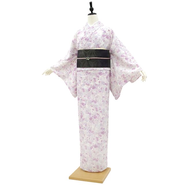 本麻　夏着物　薄物　小紋 本麻 夏着物 薄物 小紋 単衣 夏の本麻 小紋 新品 近江ちぢみ 夏