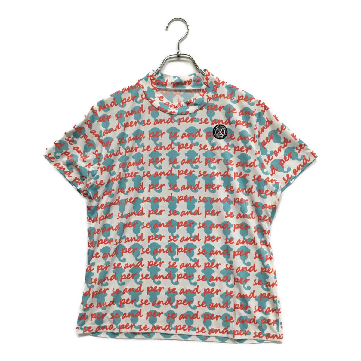 未使用品 レディース アンパスィ and per se 半袖ポロシャツ LL