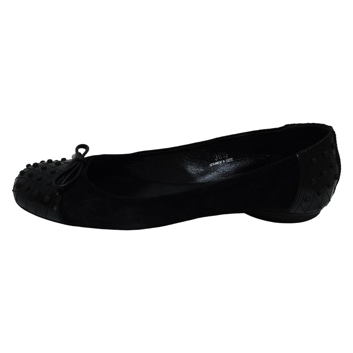 TOD'S(トッズ) フラットシューズ 36 1/2 レディース - 黒 レザー