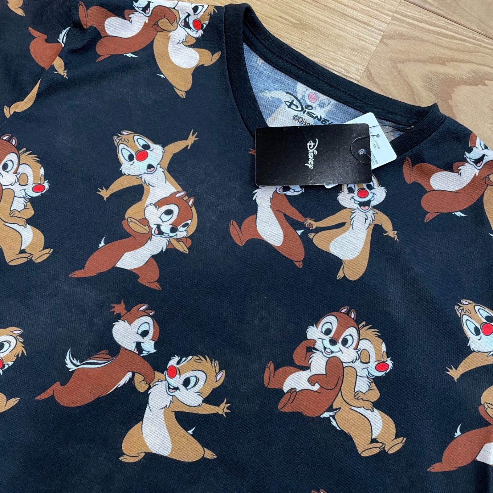 高速配送 新品 Tシャツ シャツ 長袖 総柄ディズニー Disney ランド