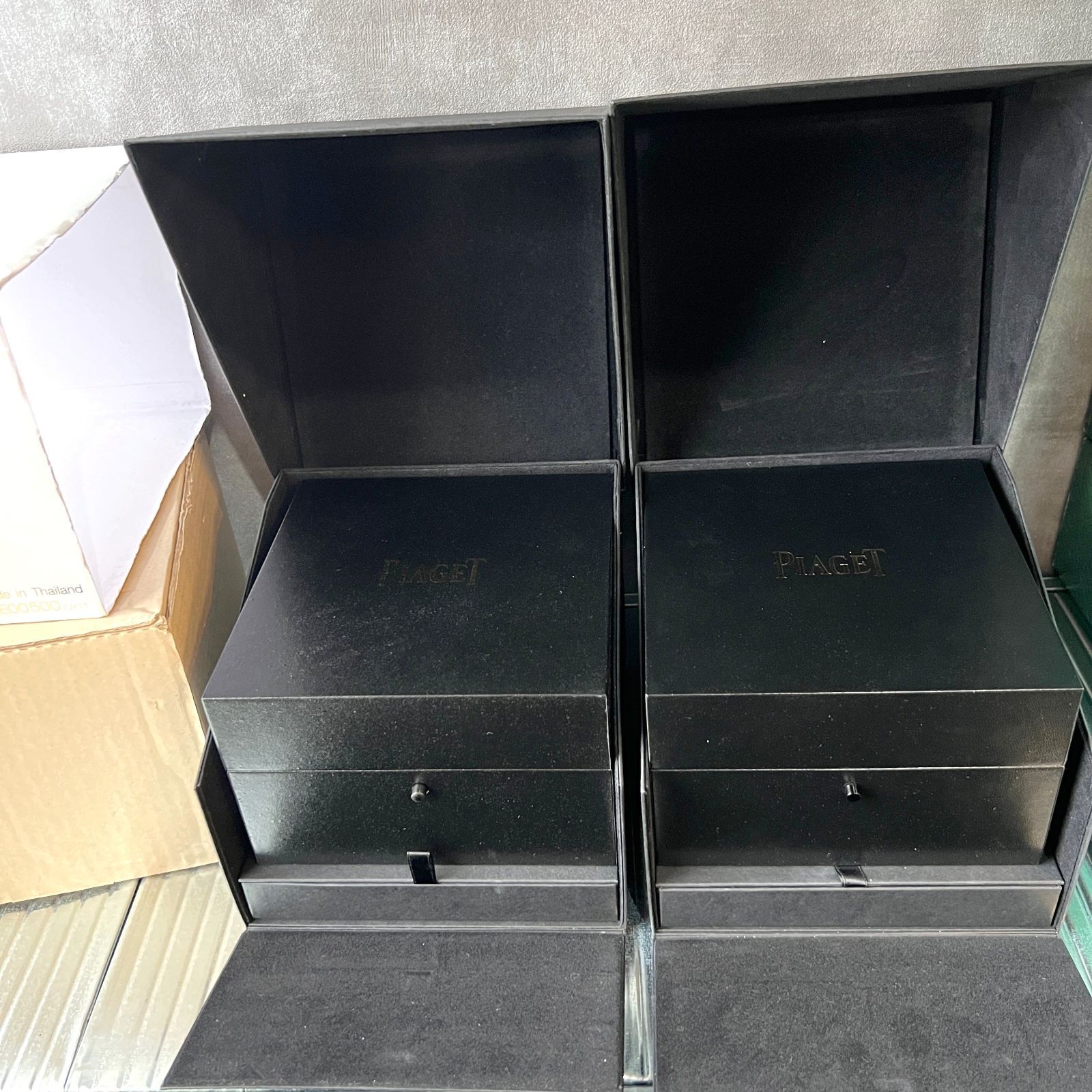 美品 ピアジェ Piaget 空箱 時計ケース BOX 2Pセット - メルカリ