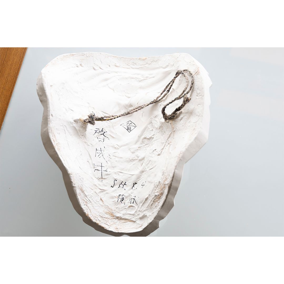 石膏像（ルキウス・ウェルス帝）① 半面 面取り 白い彫刻顔レリーフ