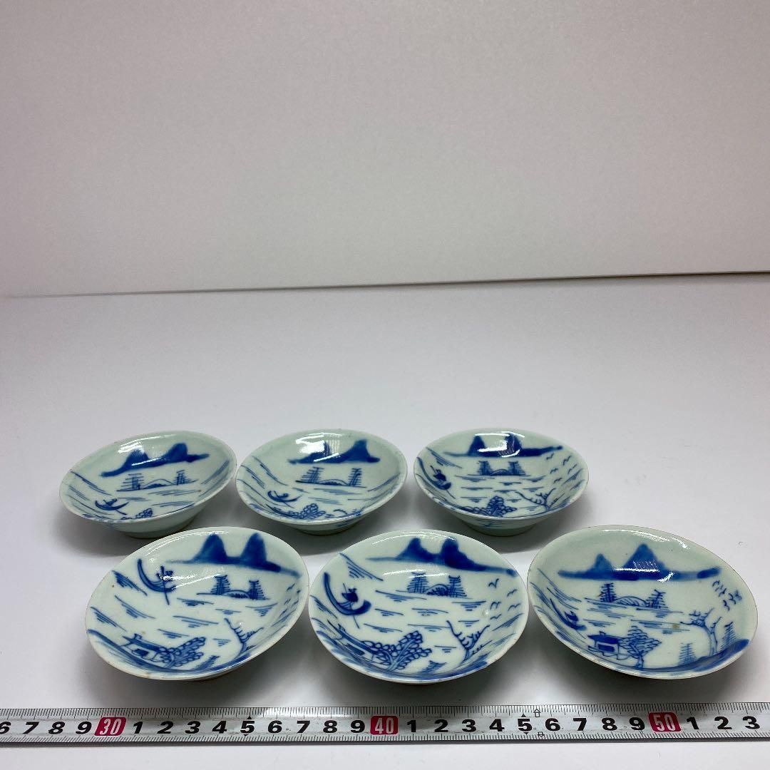 中国清時代 青花小皿 トヒチ 東さ5 0414