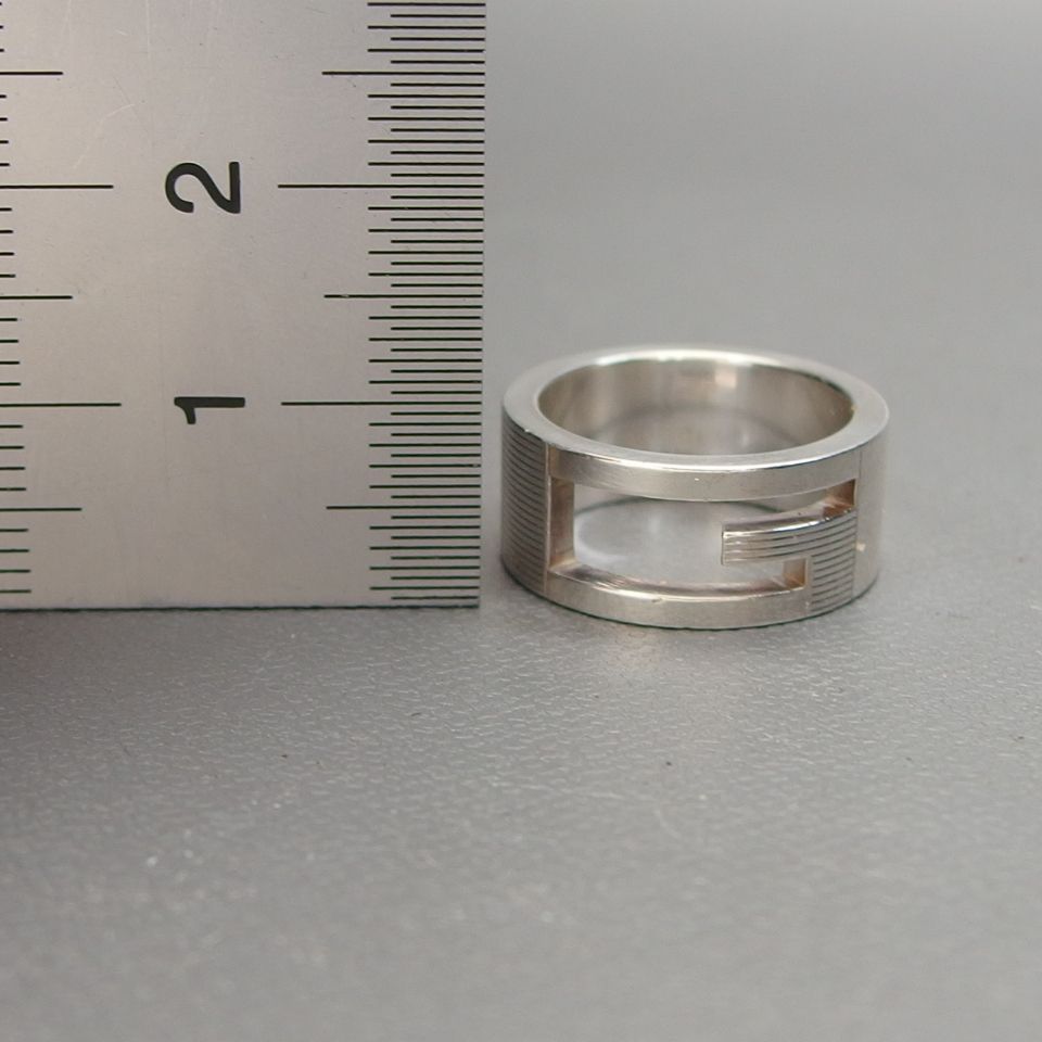 GUCCI】GUCCI グッチ SV シルバー リング #7 - メルカリ