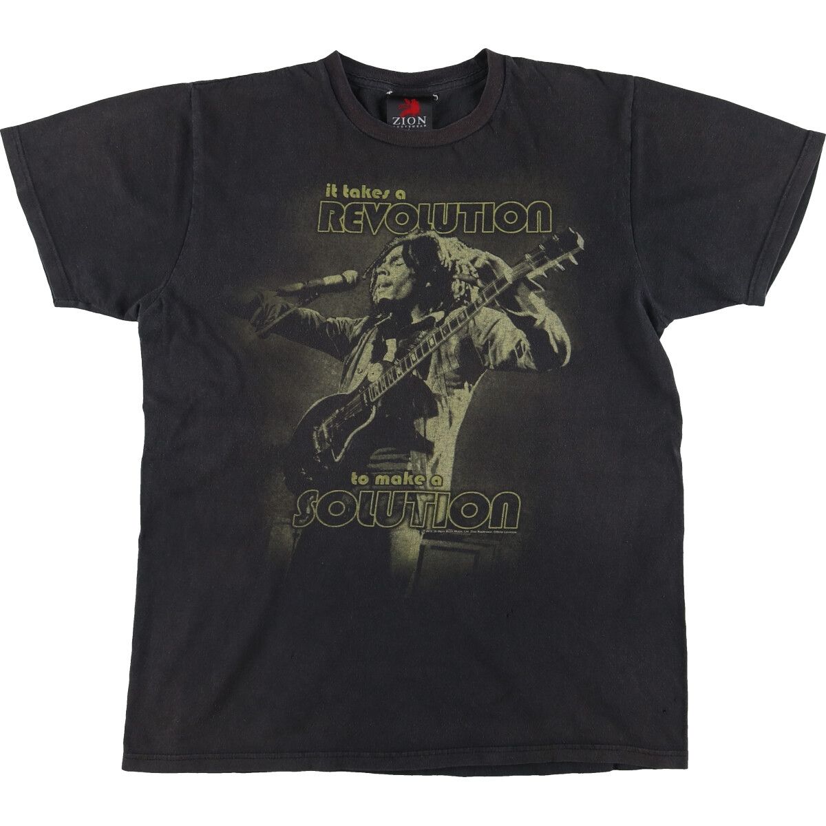 古着 ザイオン ZION BOB MARLEY ボブマーリー バンドTシャツ バンT USA製 メンズL/eaa460276