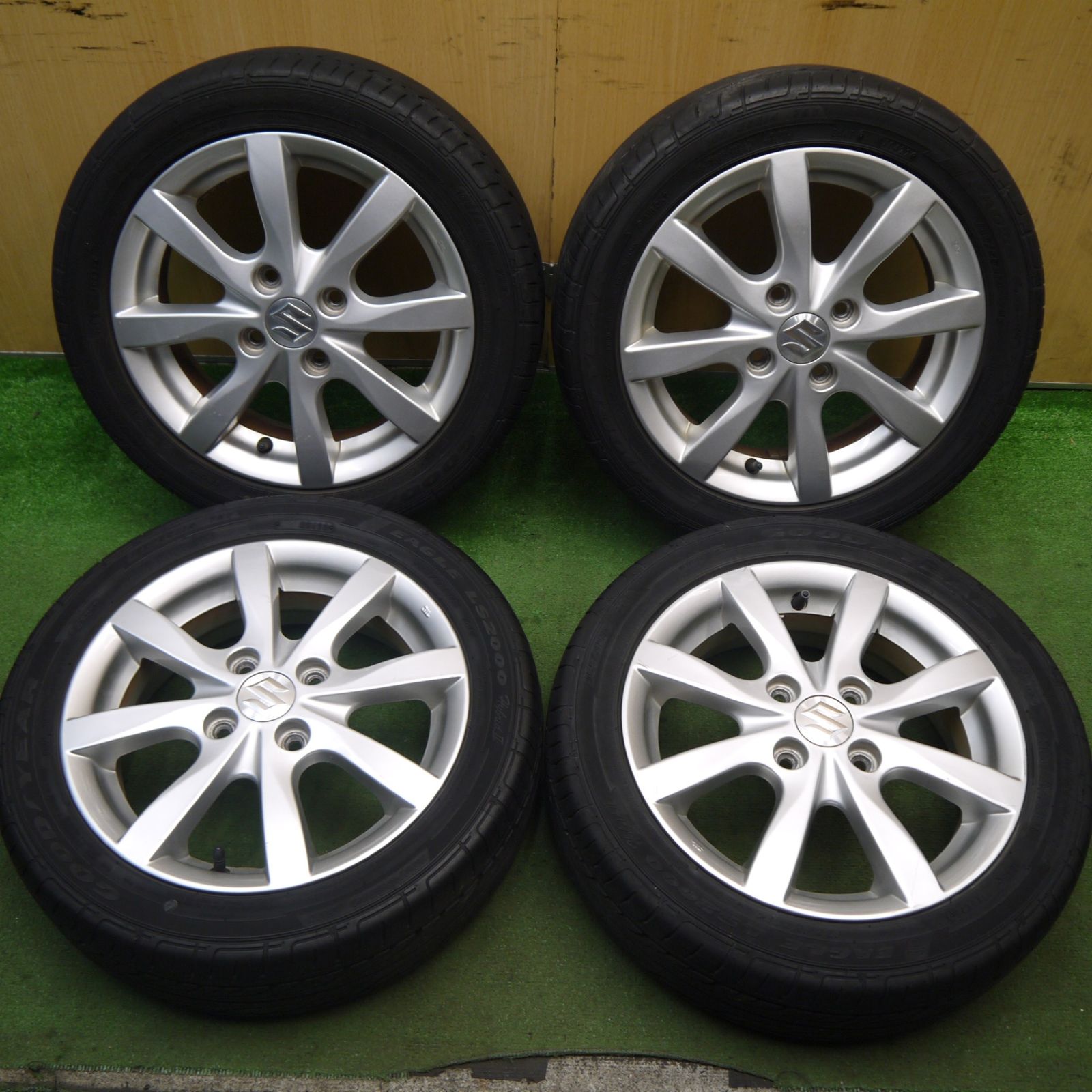 スズキ　日産 純正　ホイール 14インチ　165/55 R14　４本セット ホイール・タイヤ・スズキ純正ホイール 14インチ 新品タイヤ4本