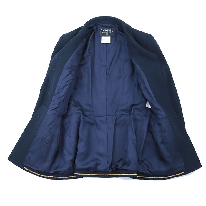美品】 シャネル 96A P08506 ウール セットアップ テーラード 