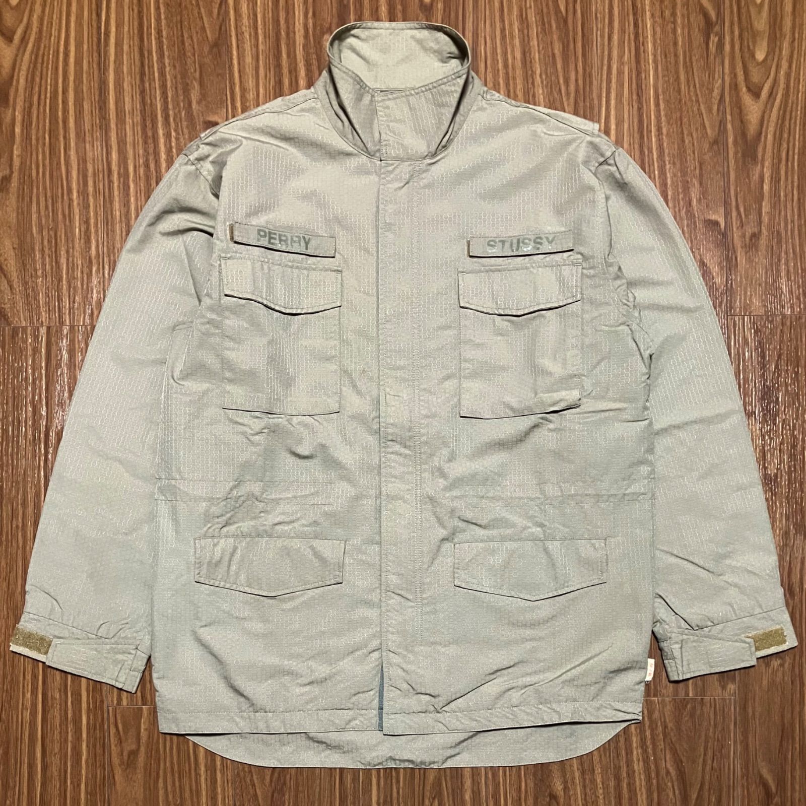 90s STUSSY M-65 ナイロン フィールドジャケット L カーキ 90s STUSSY M-65 ナイロン フィールドジャケット L カーキ
