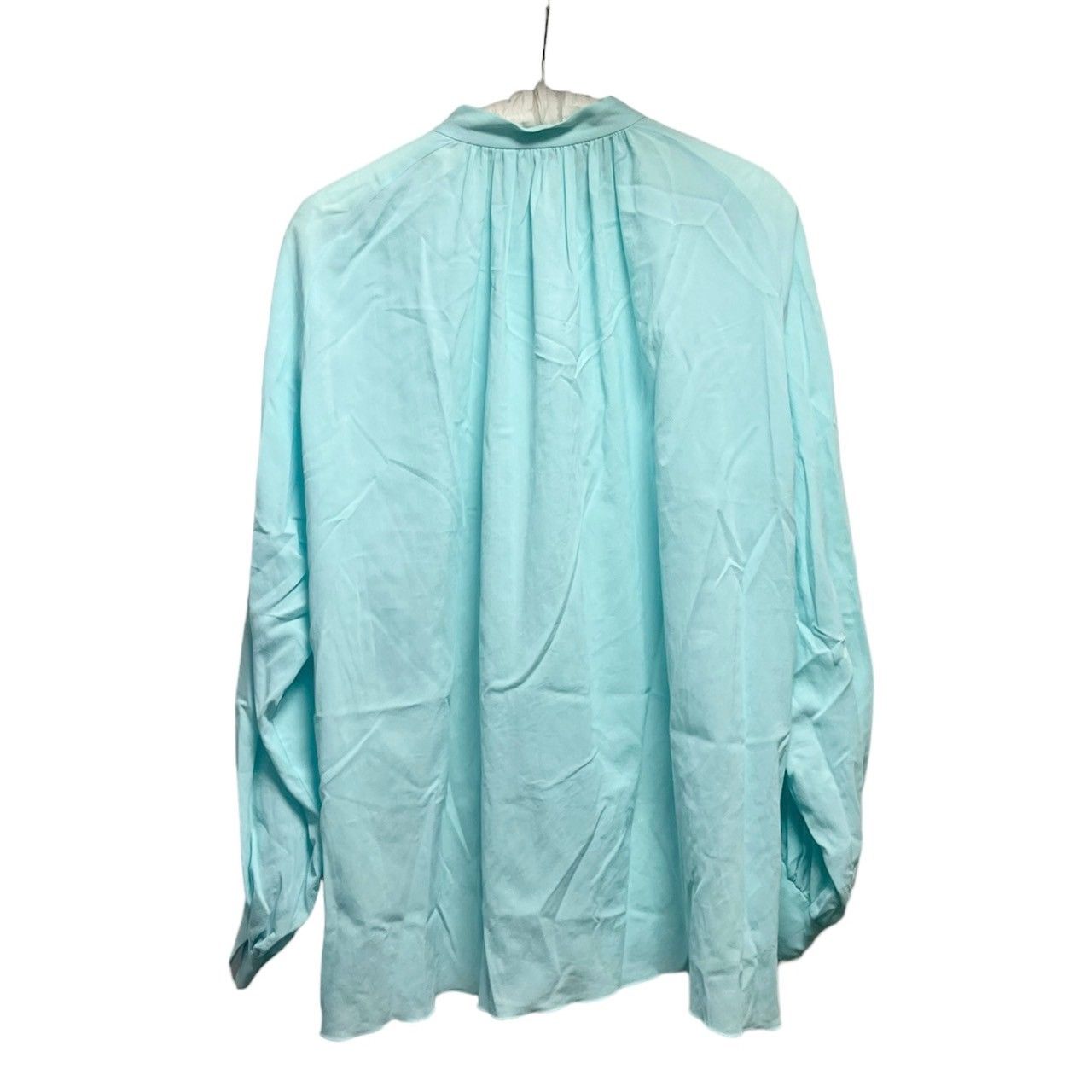 seya セヤ 23SS SHAHNAMEH SHIRT IN TURQUOISE SWEET TWILL タックデザインブラウス 売れ筋商品|||シャツ seya. 23SS SHAHNAMEH SHIRT IN TURQUOISE SWEET TWILL | BETTER