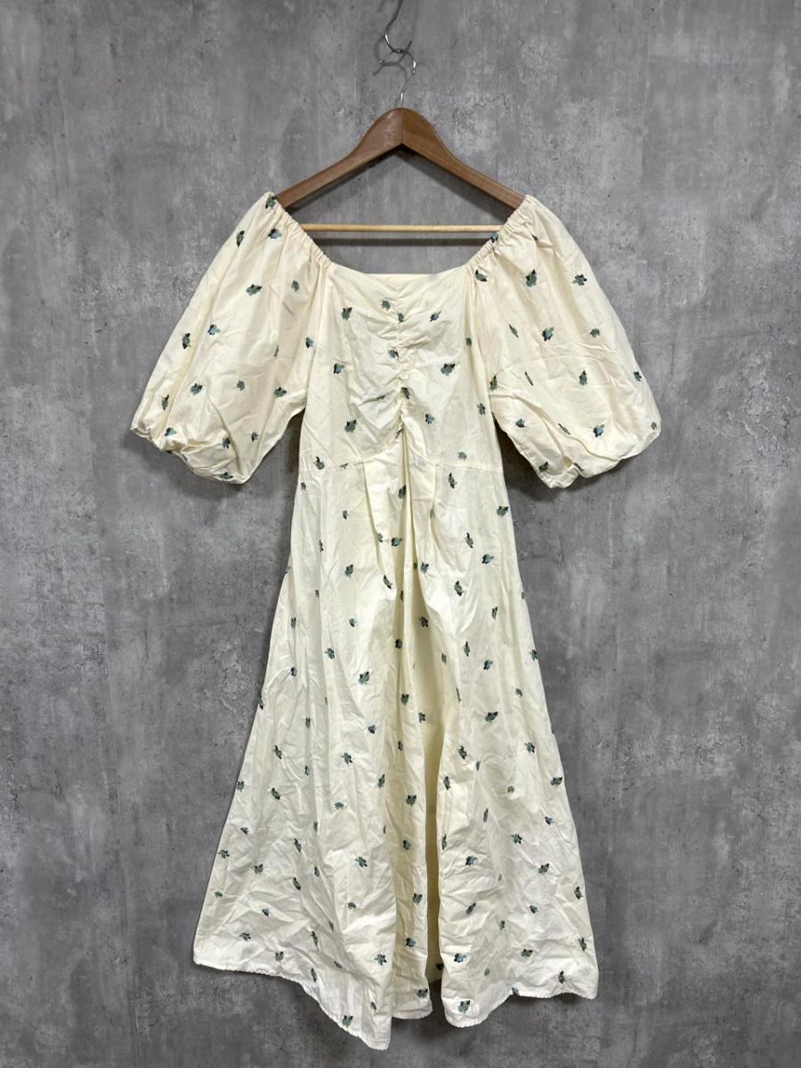 Oleg Cassini⭐️オレグカッシーニ シルクロングワンピース 和柄 S marvelous by Pierrot (夏セール対象) シャツワンピース ワンピ