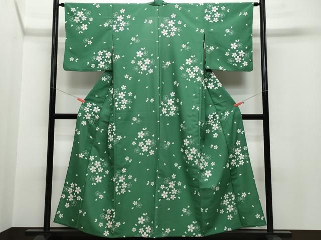 平和屋着物▽小紋　単衣　舞桜　洗える着物　CAAQ9053vf 平和屋着物▽小紋 単衣 舞桜 洗える着物 CAAQ9053vf - メルカリ