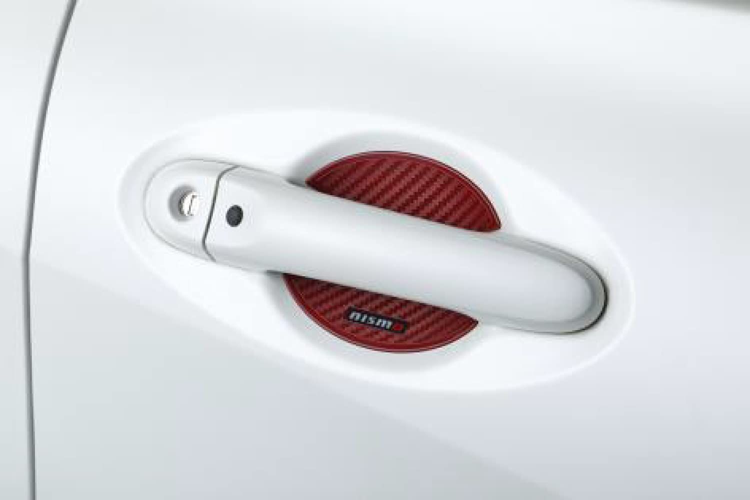 【迅速発送】nismo (ニスモ) ドアハンドルプロテクター レッド Mサイズ (2枚入り) 8064ARN012