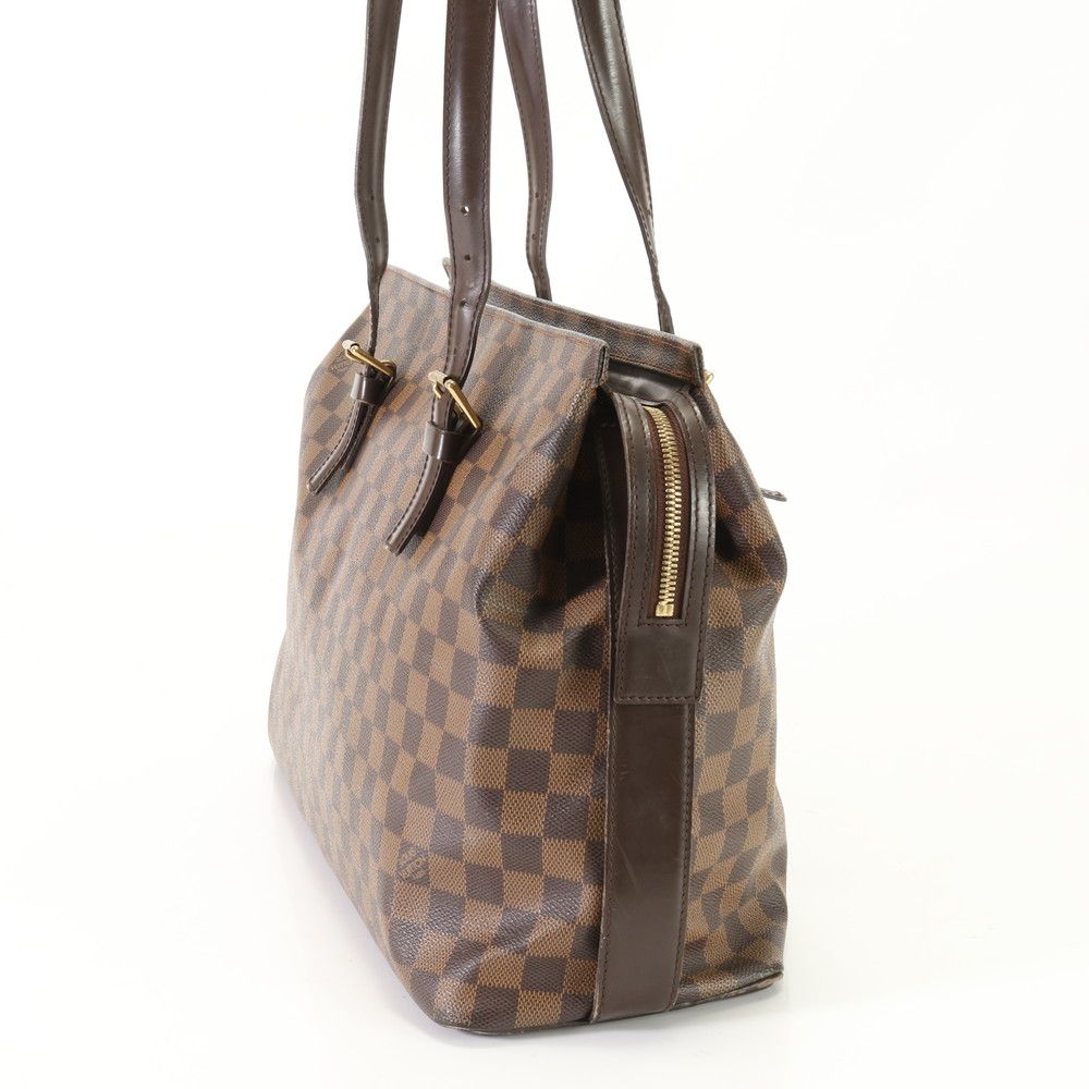 極美品 ルイヴィトン ダミエ チェルシー N51119 レザー ショルダー 