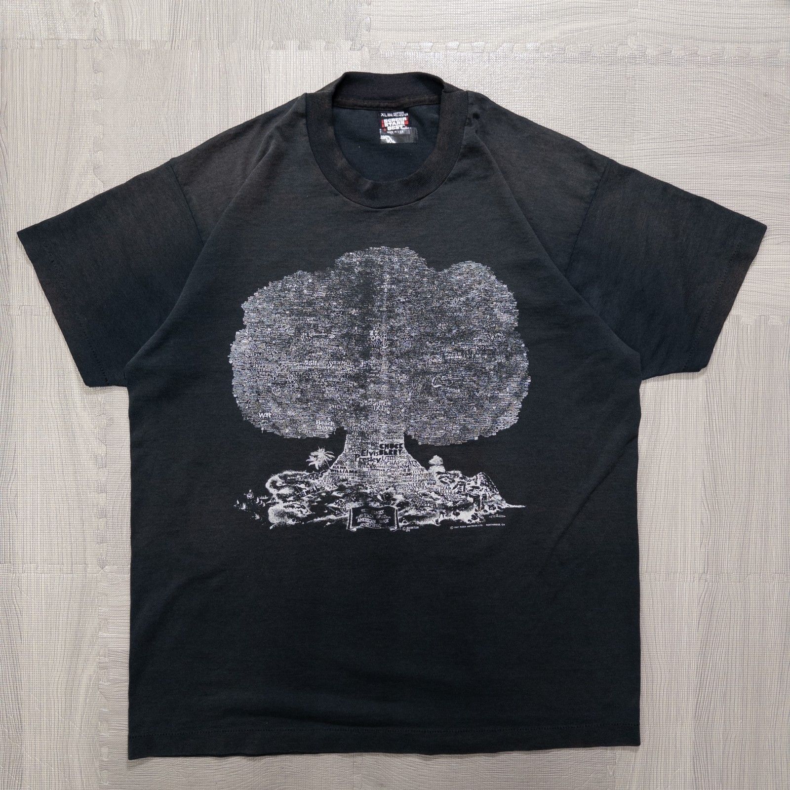 古着 90s 1994s THE FAMILY TREE OF American Rock T-shirt Tシャツ トップス メンズ ブラックL -  メルカリ