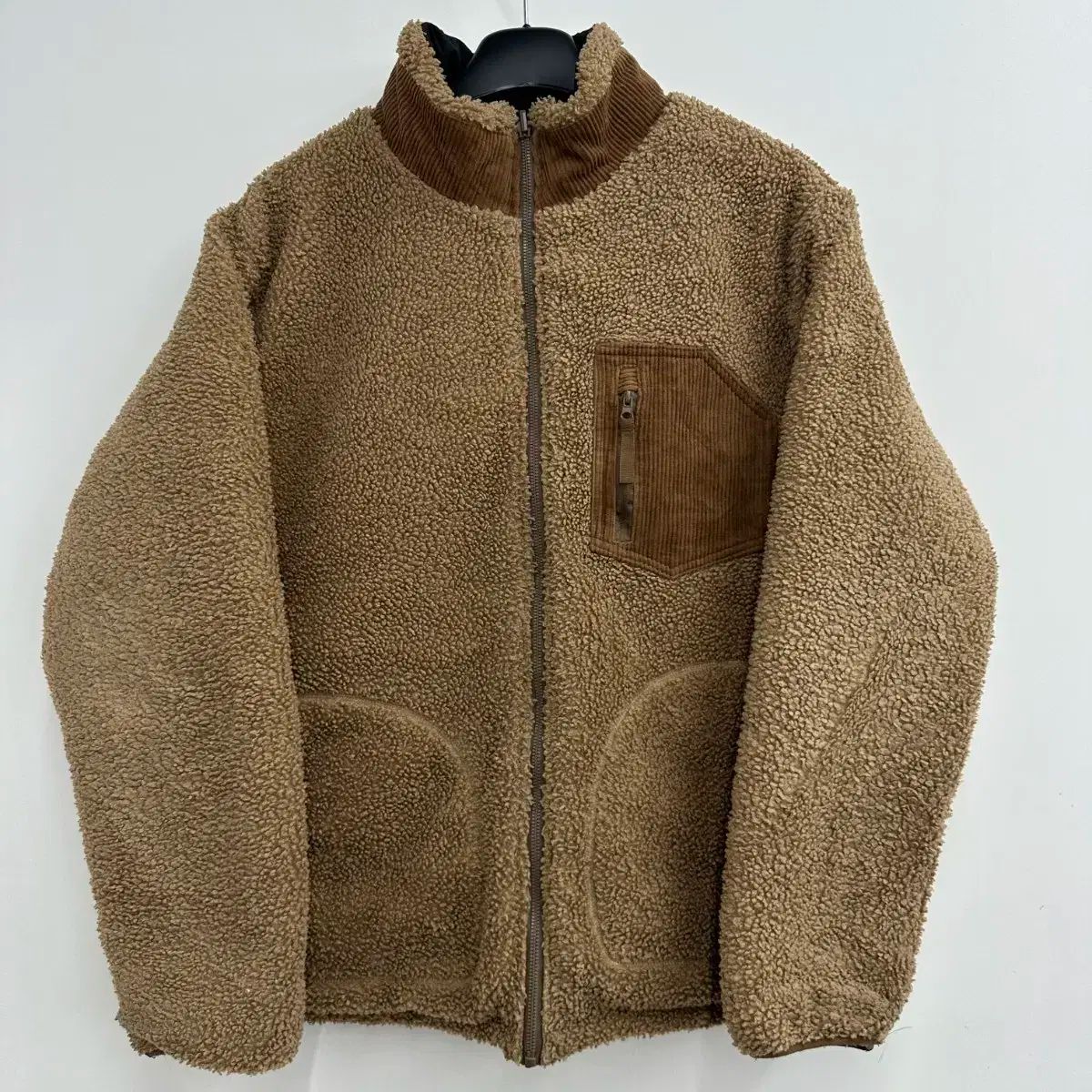 105 TRUE RELIGION(トゥルーレリジョン) メンズ リバーシブル グースダウン ダウンジャケット ボア