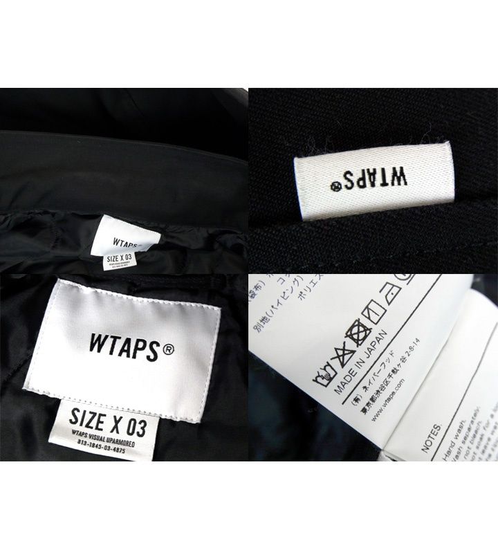 ダブルタップス WTAPS 20AW 【 WSFM JACKET COTTON TWILL M-65 202WVDT JKM01 】 ロゴ 刺繍 コットン ミリタリー ジャケット ブルゾン h2684