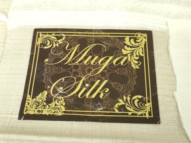 平和屋本店□極上 インド・アッサム 野蚕糸 手織 ムガシルク 結城紬