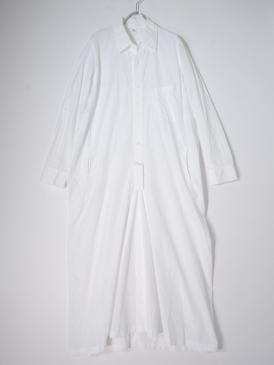 Y'sワイズ(ヨウジヤマモト) 2020SS コットンロングシャツ プルオーバー