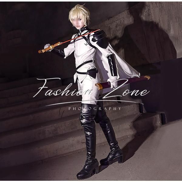 終わりのセラフ 風 百夜 ミカエラ 戦闘服 コスプレ衣装 ウィッグ 靴 cosplay ハロウィン 演出服 変装