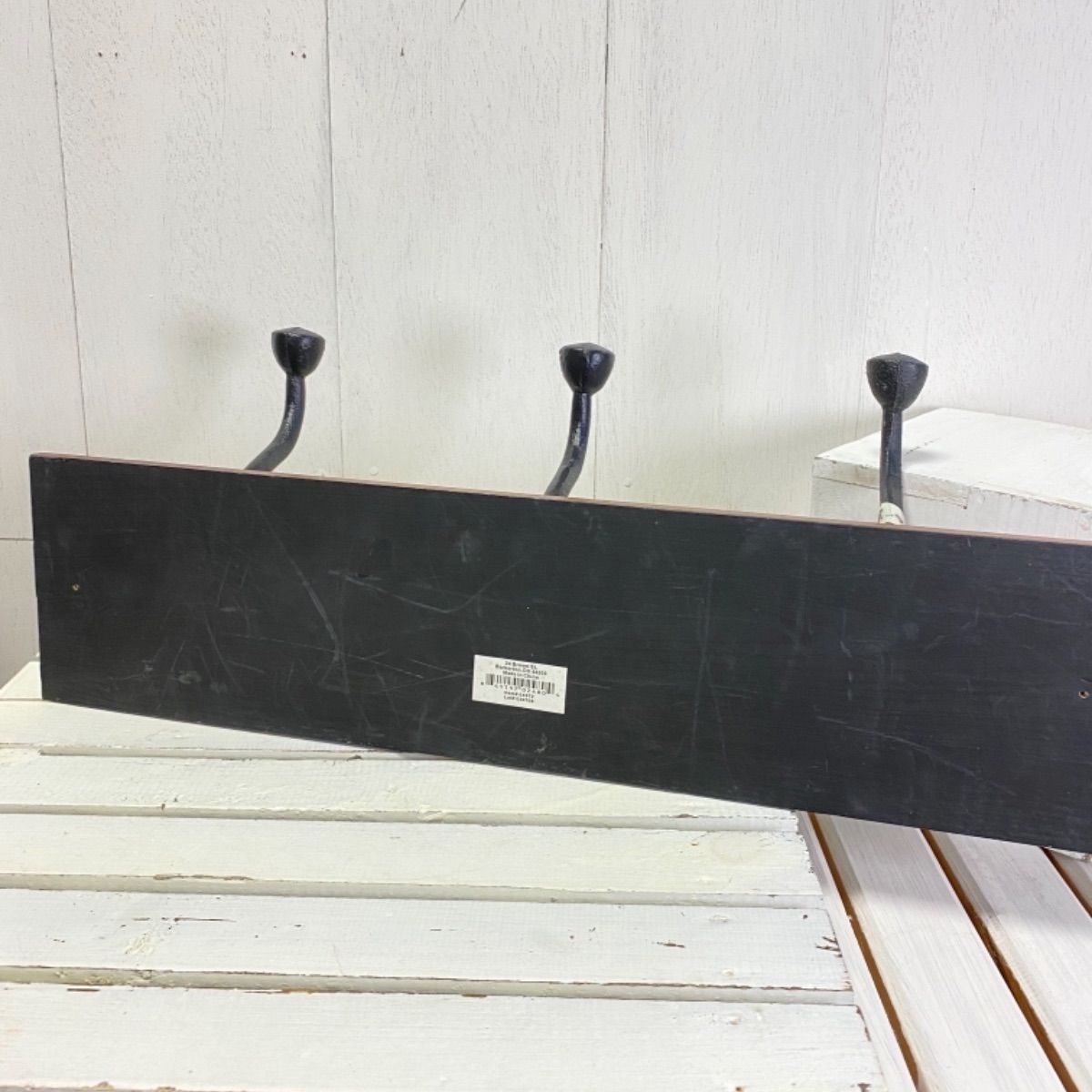 アンティークヴィンテージ】バラデザインのアイアン製壁掛けフック2個