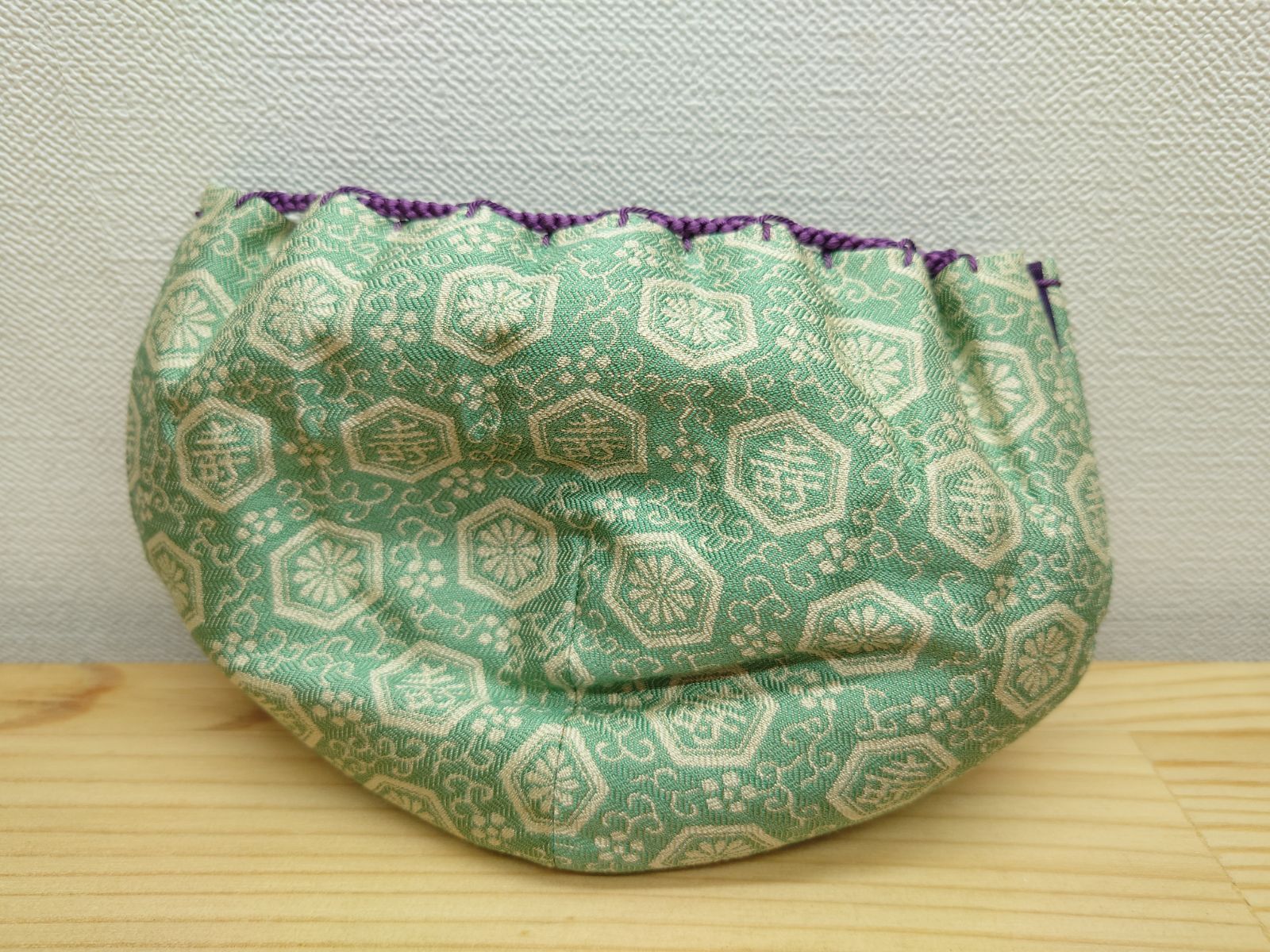 逢絢亭 茶道具 三つ組仕覆 正絹 紹巴 名物裂 祥寿緞子