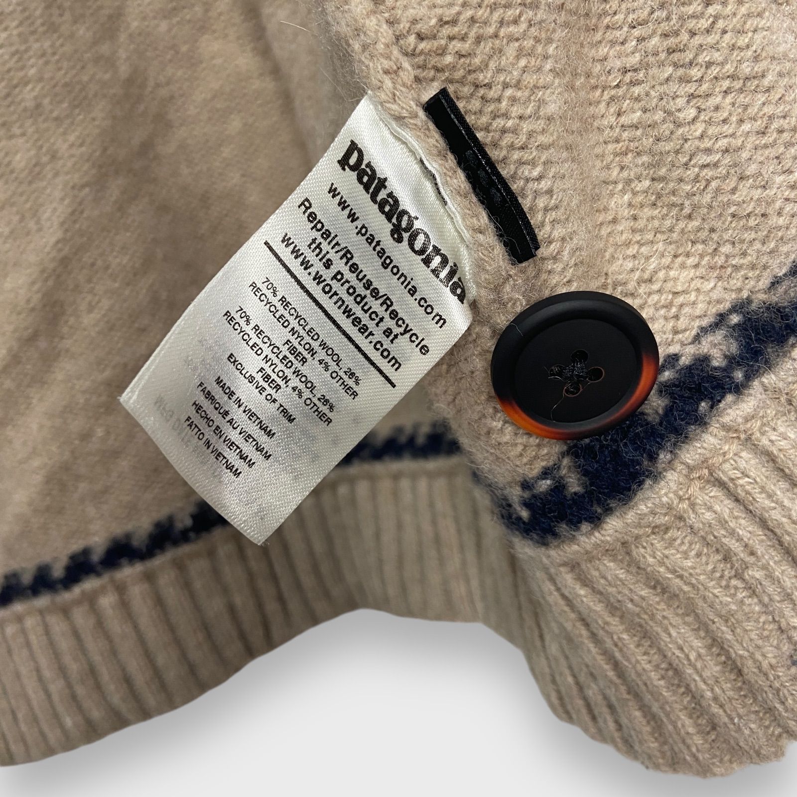 ☆patagonia☆パタゴニア☆ノルディック柄ショールカーディガン 
