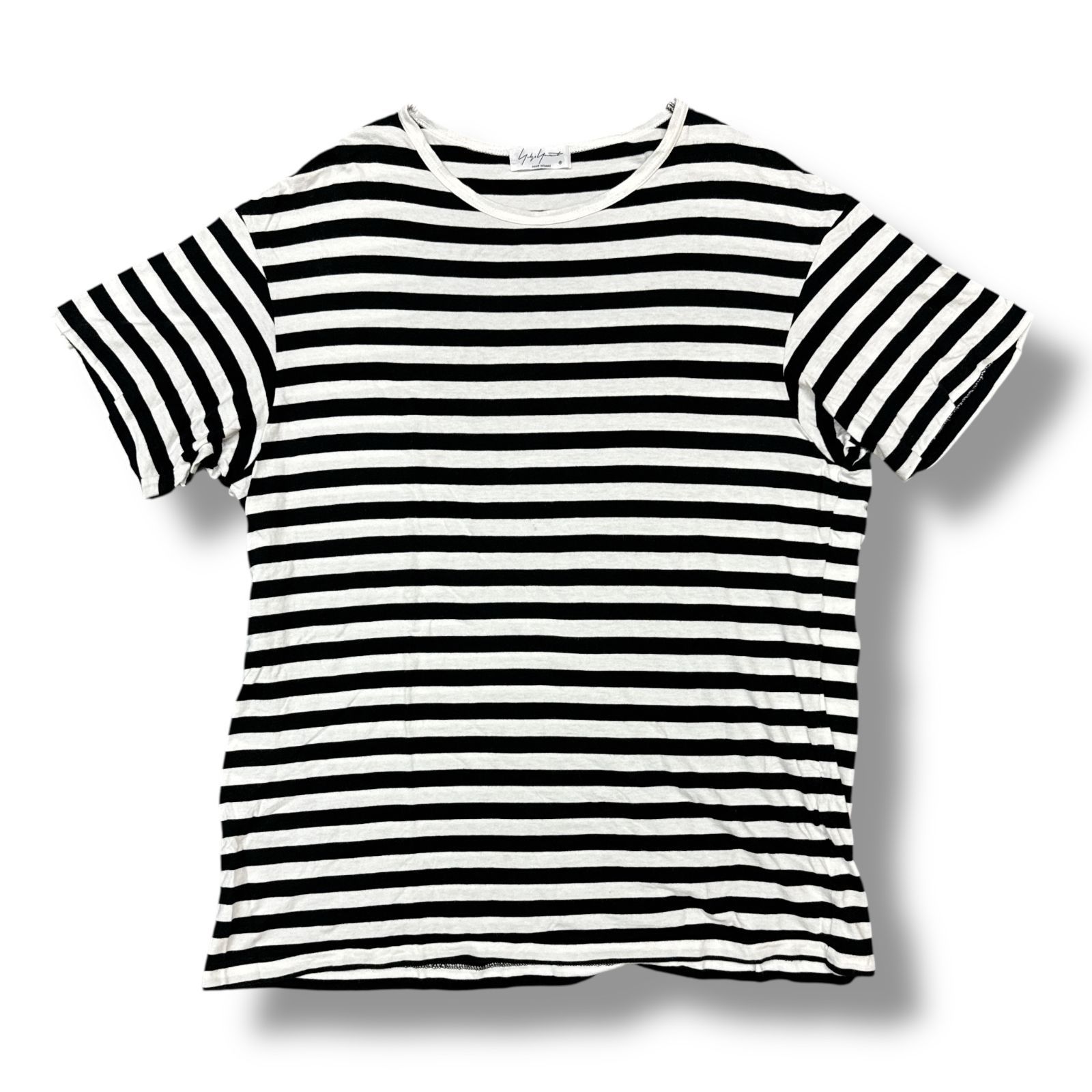 Yohji Yamamoto pour homme 18SS S/Sボーダーカットソー 半袖Tシャツ 