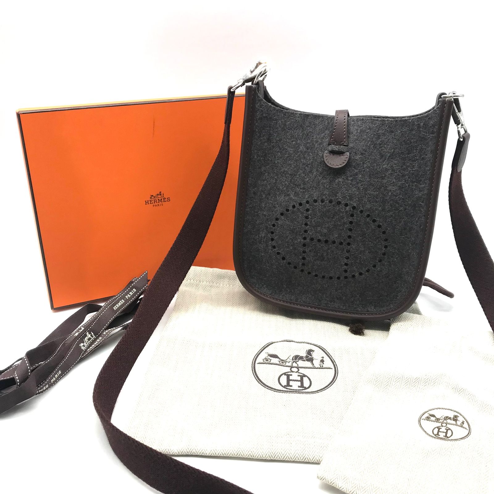 Hermes エルメス エブリン TPM フェルト SV金具 U刻印 Hermes エルメス エブリン TPM フェルト SV金具 U刻印