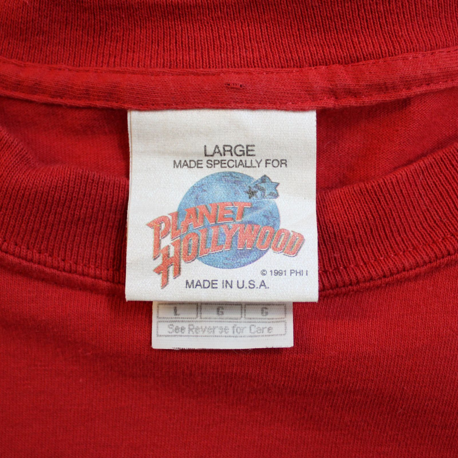 1990年代 PLANET HOLLYWOOD プラネットハリウッド Tシャツ 古着