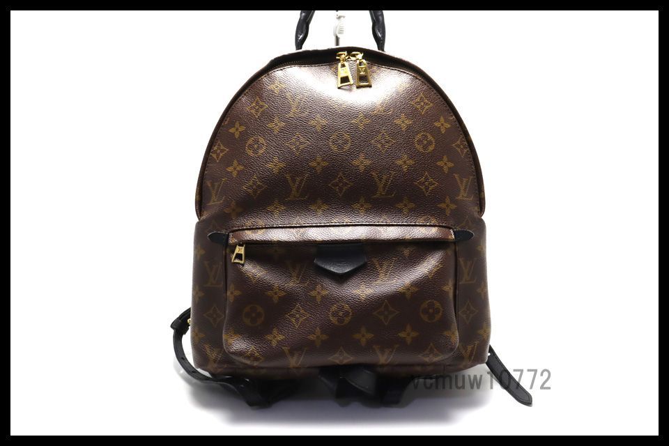 近年モデル希少美中古■LOUIS VUITTON モノグラム パームスプリングスMM レザー リュックサック バックパック ルイヴィトン■0822so443460