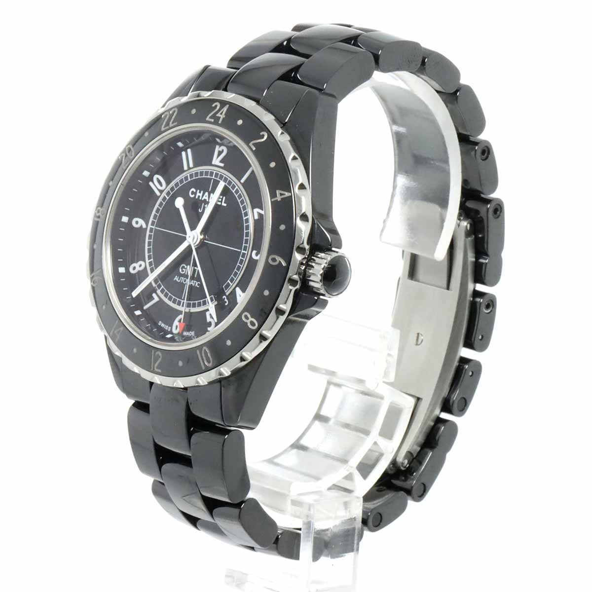 シャネル CHANEL J12 GMT 41mm H2012 メンズ 腕時計 デイト ブラック 