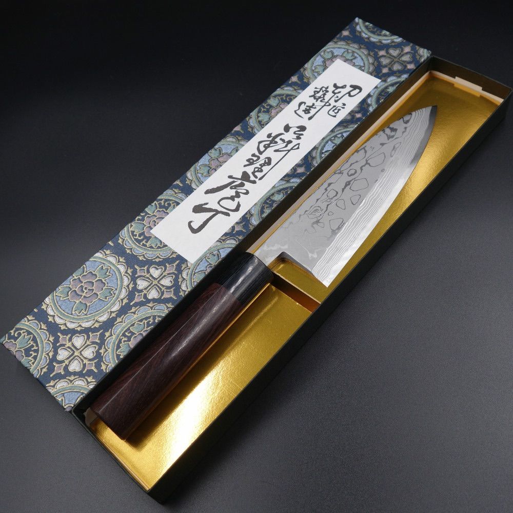 仙助 出刃包丁 120mm 紫檀丸柄 安来鋼青紙２号 越前打刃物 和包丁 ② 仙助 出刃包丁 120mm 紫檀丸柄 安来鋼青紙2号 越前打刃物 和