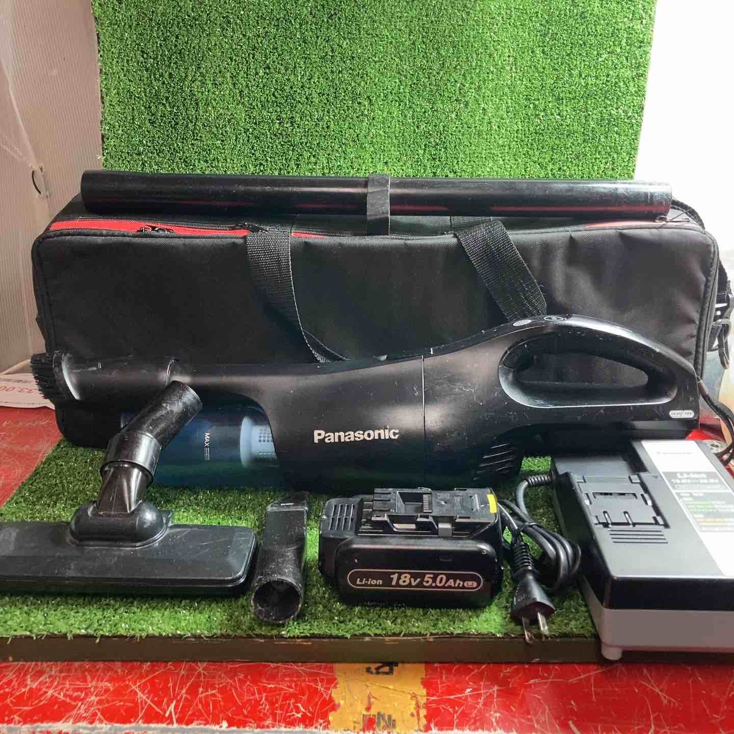 パナソニック Panasonic 充電式 スティック クリーナー コードレス ブラック 18V 5.0Ah電池パック 充電器付き EZ37A3LJ1G-B 川崎店