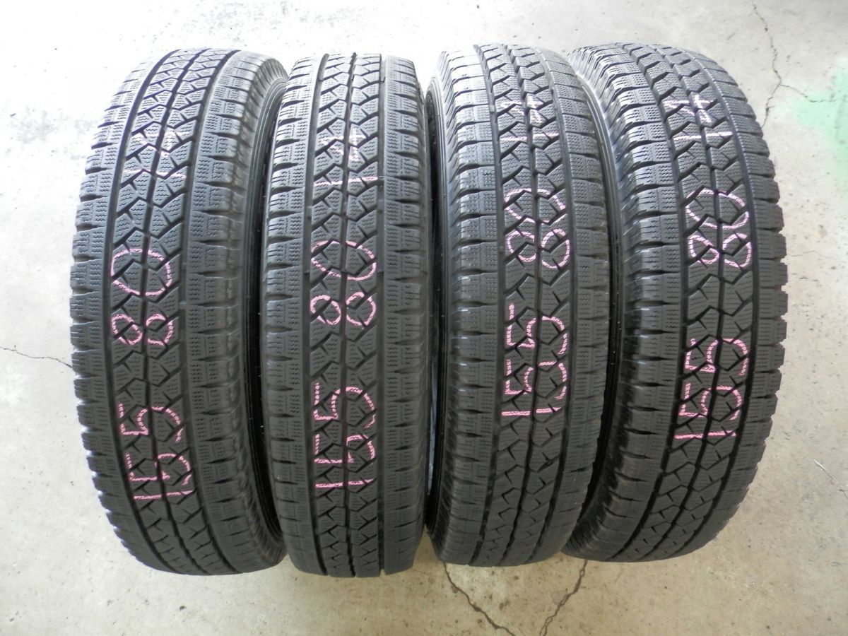 155 80R14 88 86N LT ブリヂストン BLIZZAK VL1 スタッドレスタイヤ 4本SET 冬タイヤ