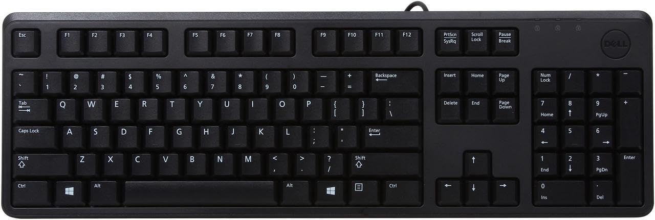 Dell KB212-B ブラック 104 ノーマルキー USB 有線 エルゴノミックキーボード