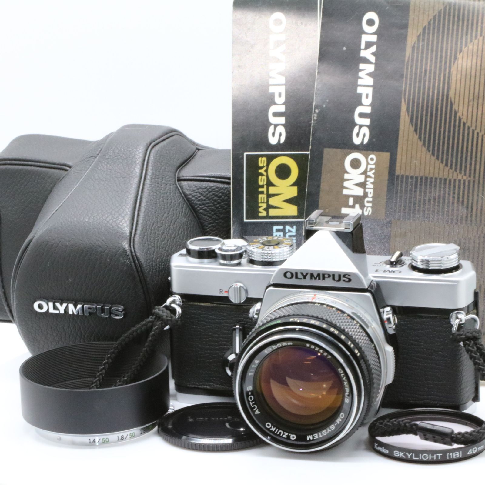 美品 OLYMPUS OM-1 シルバー 一眼レフフィルムカメラ OM-SYSTEM G.ZUIKO AUTO-S 50mm f1.4 標準 単焦点  プライム マニュアル オールドレンズ - メルカリ