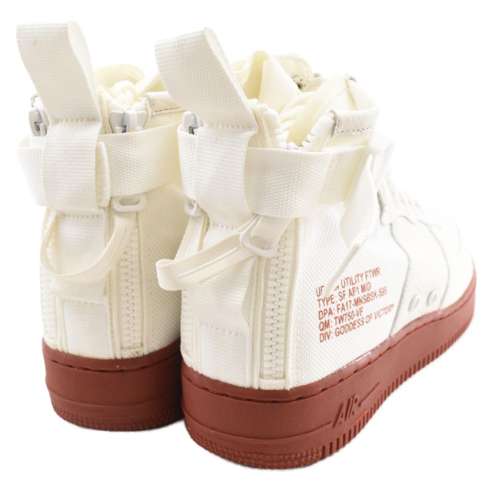 NIKE ナイキ SF AF1 MID スペシャルフィールド エアフォース1 ミッド ハイカットスニーカー アイボリー US8.5/26.5cm 917753-100 NIKE (ナイキ) SF AF1 MID スペシャルフィールド エアフォース1 ミッド